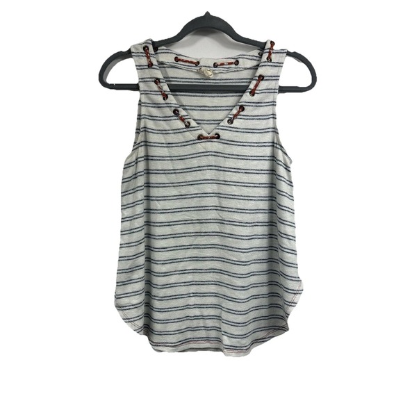 Hem & Thread Tops - Hem & Thread Women's Top Sz S Striped Navy Nautical Lightweight Basic Summer Top